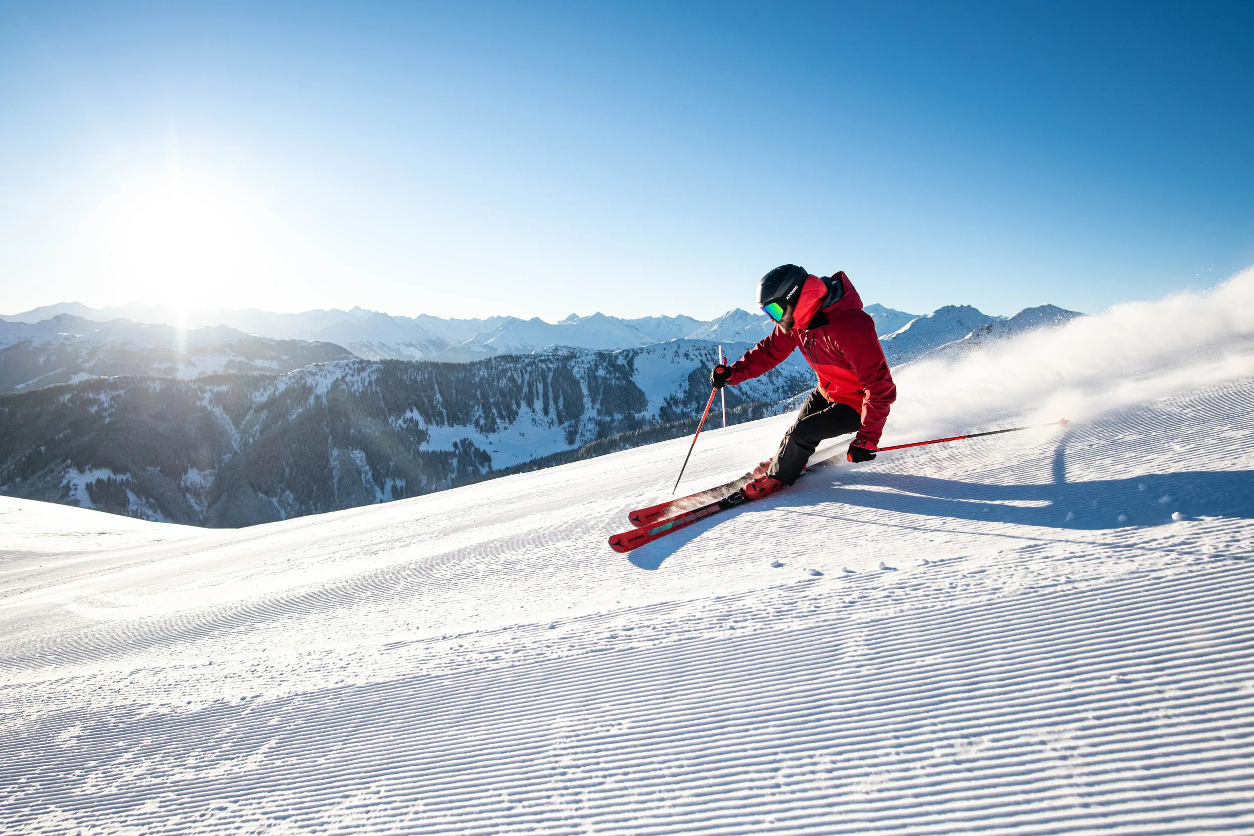 Skiabenteuer auf der Piste